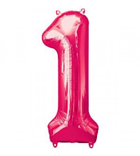 BALÃO PINK NUMERO 1