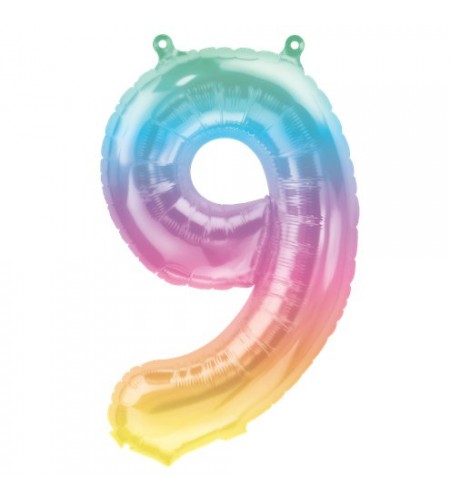 BALÃO PASTEL NUMERO 9