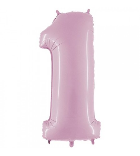 BALÃO ROSA NUMERO 1