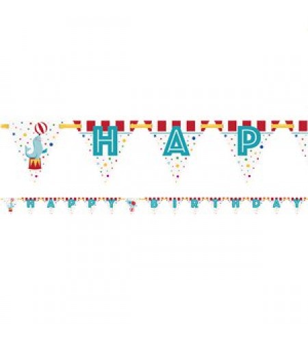 FAIXA FELIZ ANIVERSÁRIO CIRCO 