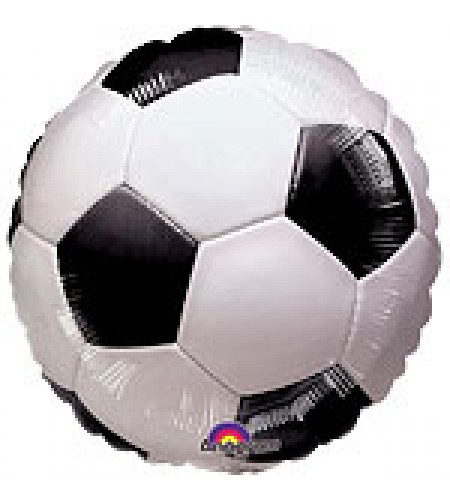 BALÃO METALIZADO BOLA  FUTEBOL 18"
