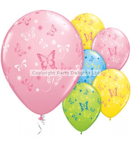 BALÃO LATEX BORBOLETAS 11"